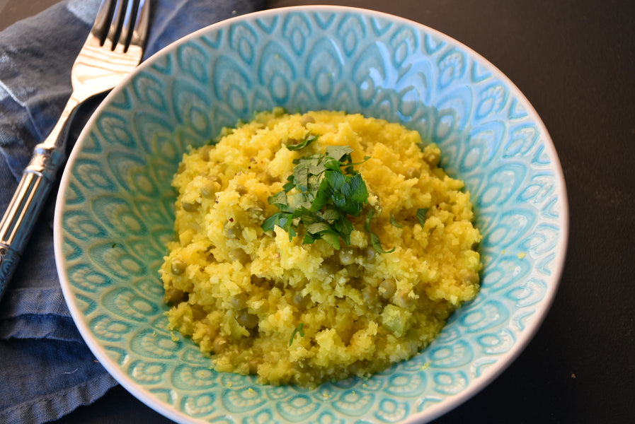 Risotto de coliflor y azafrán