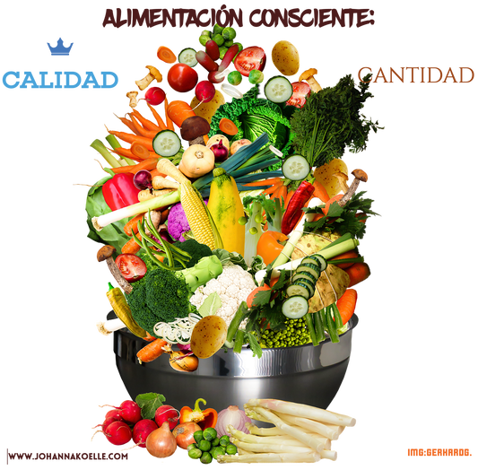 La alimentación consciente empieza por la calidad y no la cantidad.  Aprenda cómo lograrlo